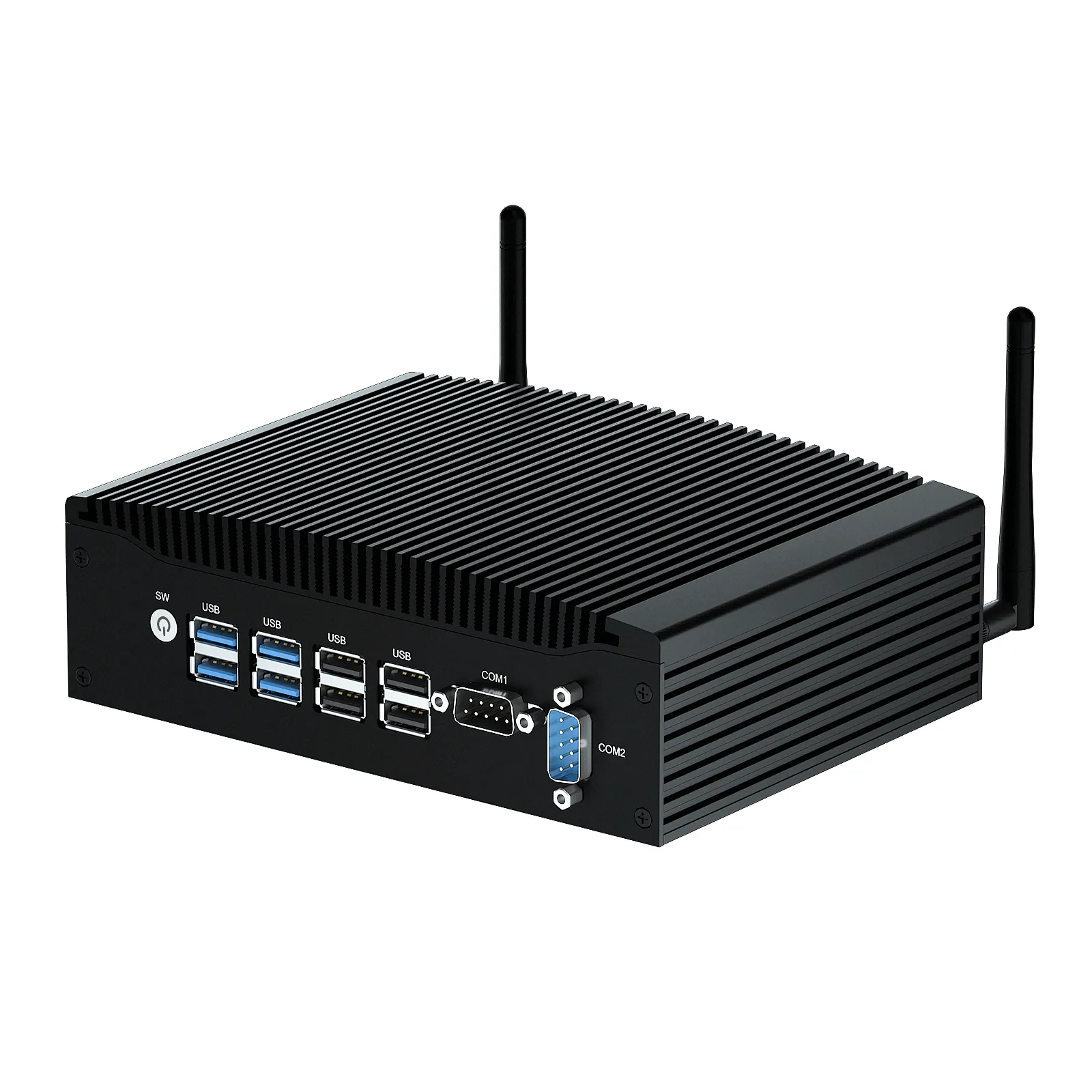 Mini 8 USB Industrial Computer Dual RS232 Lan Fanless PC Mini 8 USB Industrial Computer Dual RS232 Lan Fanless PC